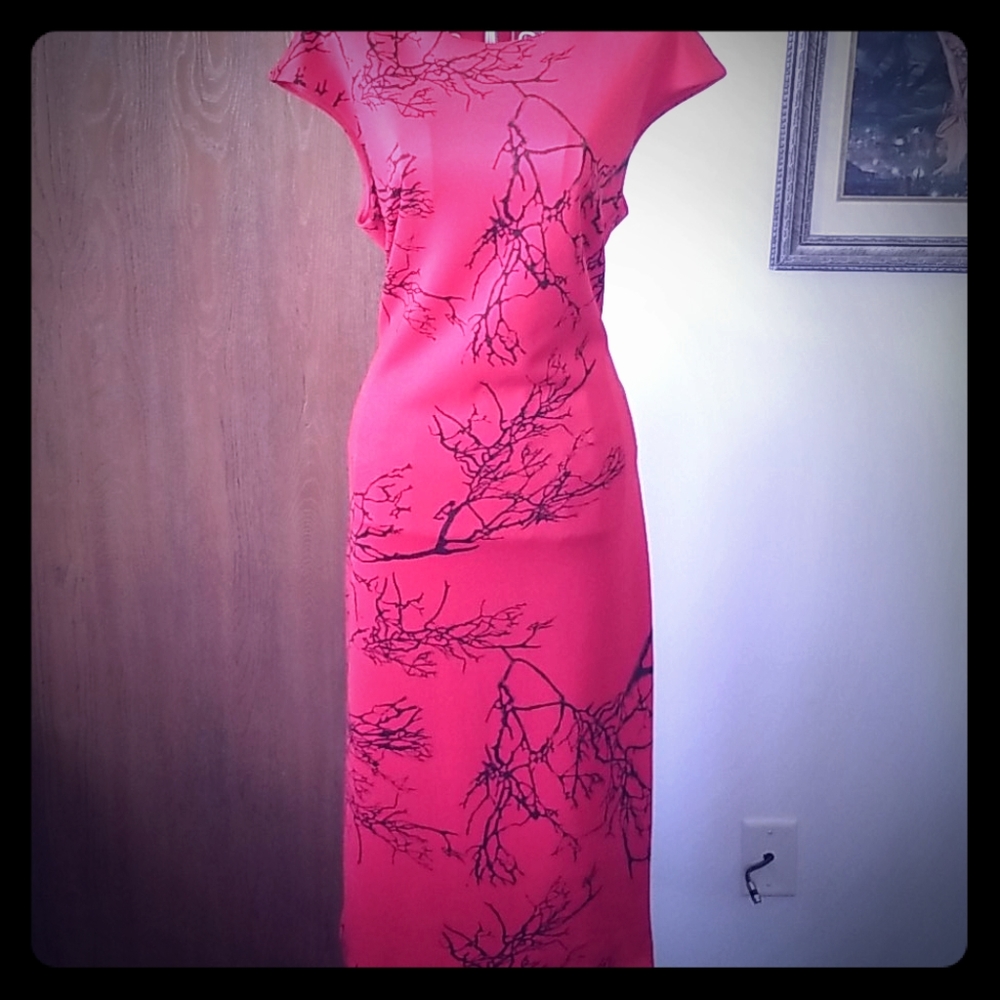 Red bodycon dress